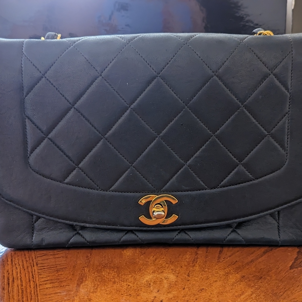 Vintage 10" Chanel Diana Bag
